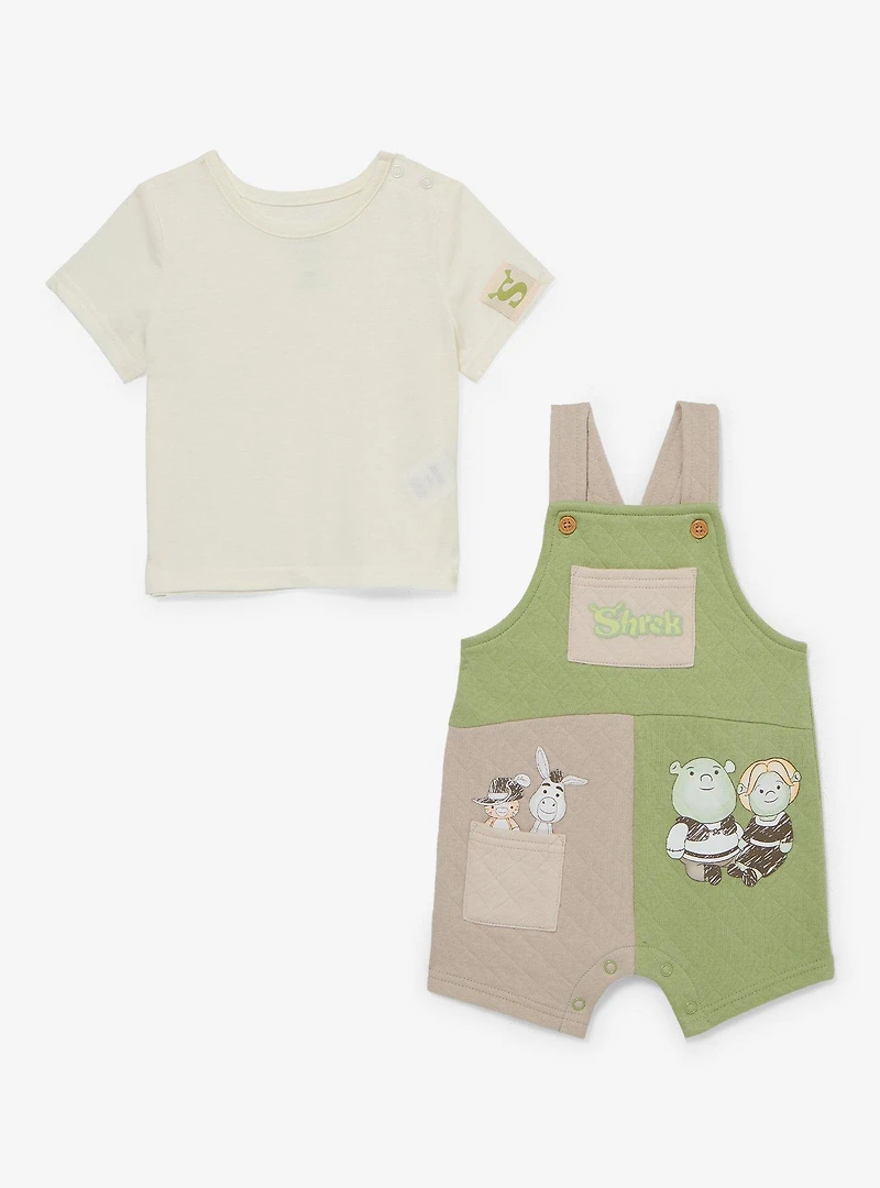 DreamWorks Shrek Cartoon Infant T-Shirt and Overall Set — BoxLunch Exclusive