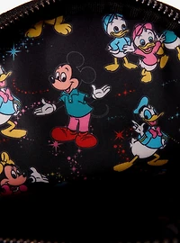 Loungefly Disney Mickey Mouse Corduroy Ears Mini Backpack Convertible Crossbody Bag