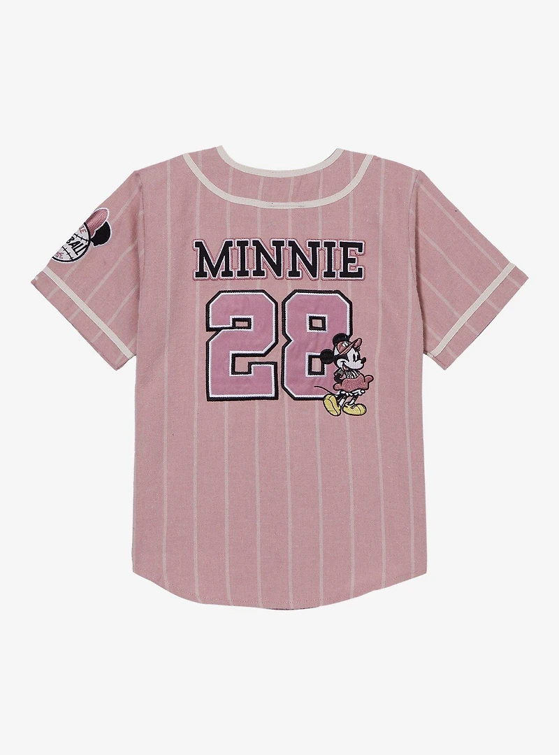 Disney Minnie Mouse Striped Toddler Baseball Jersey