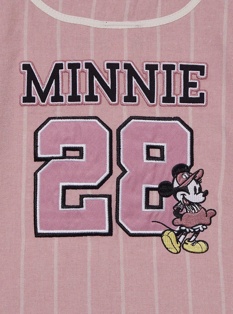 Disney Minnie Mouse Striped Toddler Baseball Jersey