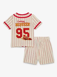Disney Pixar Cars Lightning McQueen Infant Baseball Jersey & Shorts Set - BoxLunch Exclusive