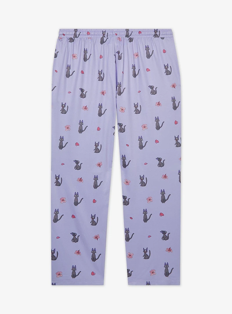 Studio Ghibli® Kiki's Delivery Service Jiji Allover Print Women's Plus Sleep Pants — BoxLunch Exclusive