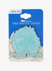 The White Lotus Blue Enamel Pin