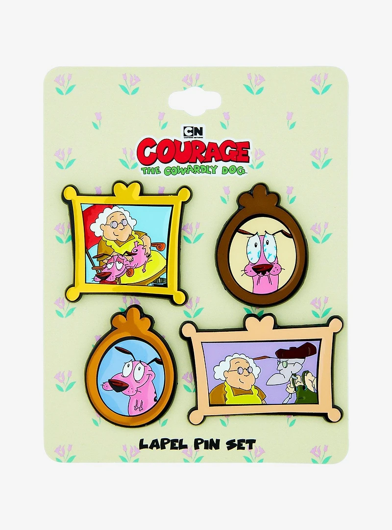 Courage the Cowardly Dog Portraits Enamel Pin Set