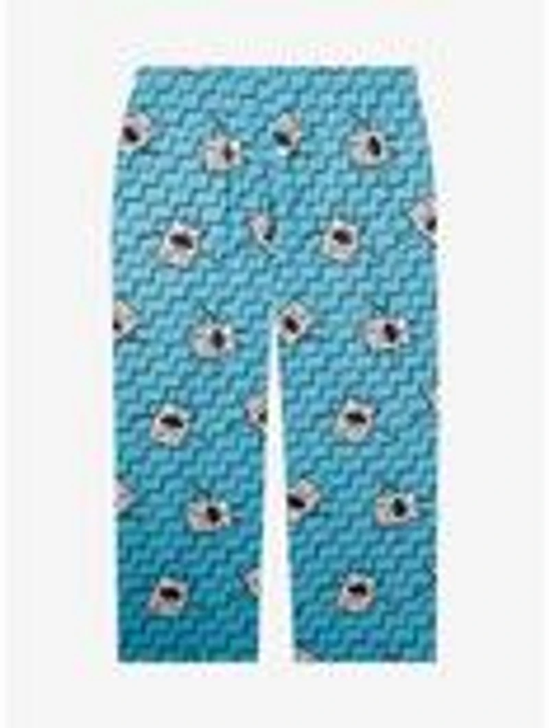 SpongeBob SquarePants DoodleBob Allover Print Women's Plus Sleep Pants