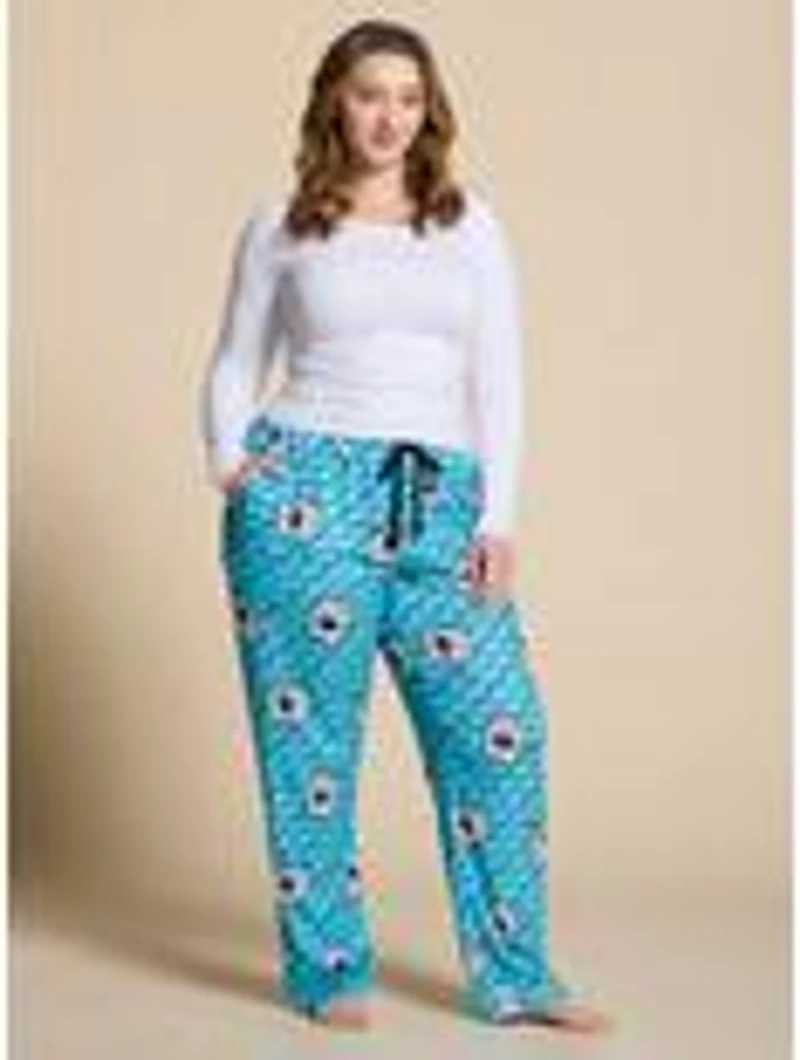SpongeBob SquarePants DoodleBob Allover Print Women's Plus Sleep Pants