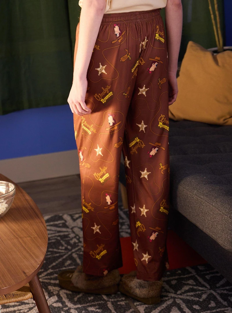 Disney Pixar Toy Story Woody's Roundup Icons Allover Print Sleep Pants - BoxLunch Exclusive