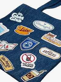 Gilmore Girls Stars Hollow Patches Denim Tote Bag — BoxLunch Exclusive