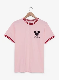 Disney Minnie Mouse Silhouette Women's Ringer T-Shirt - BoxLunch Exclusive