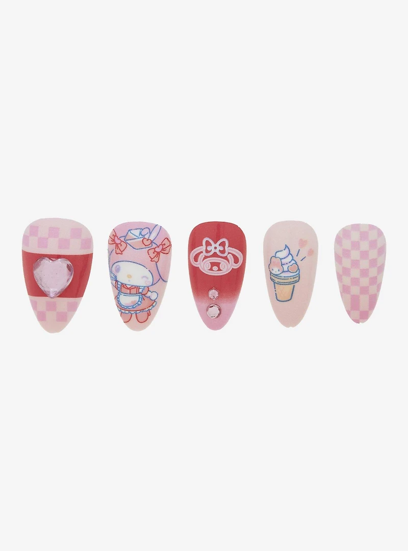 Sanrio My Melody Diner Press On Nails