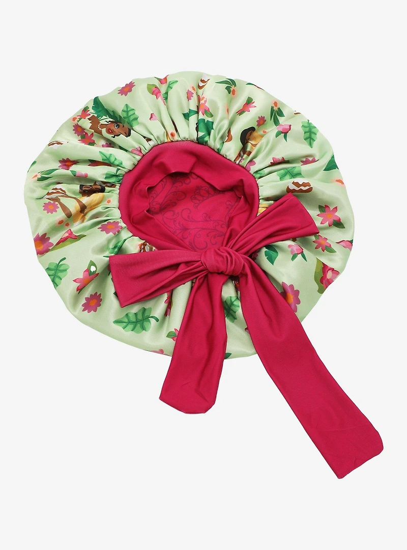 Disney The Princess and The Frog Tiana Floral Allover Print Reversible Satin Bonnet - BoxLunch Exclusive