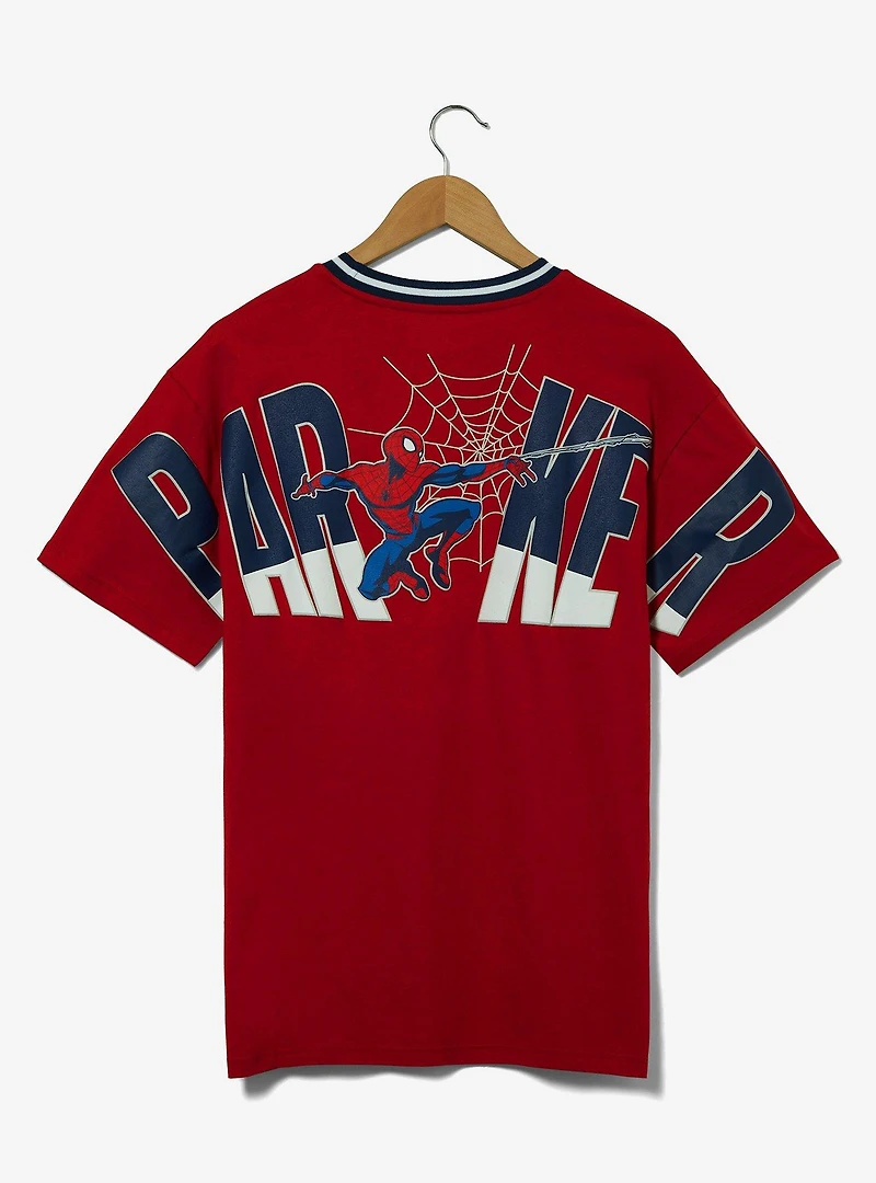 Marvel Spider-Man Logo Drop Shoulder T-Shirt — BoxLunch Exclusive