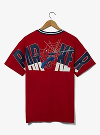 Marvel Spider-Man Logo Drop Shoulder T-Shirt — BoxLunch Exclusive