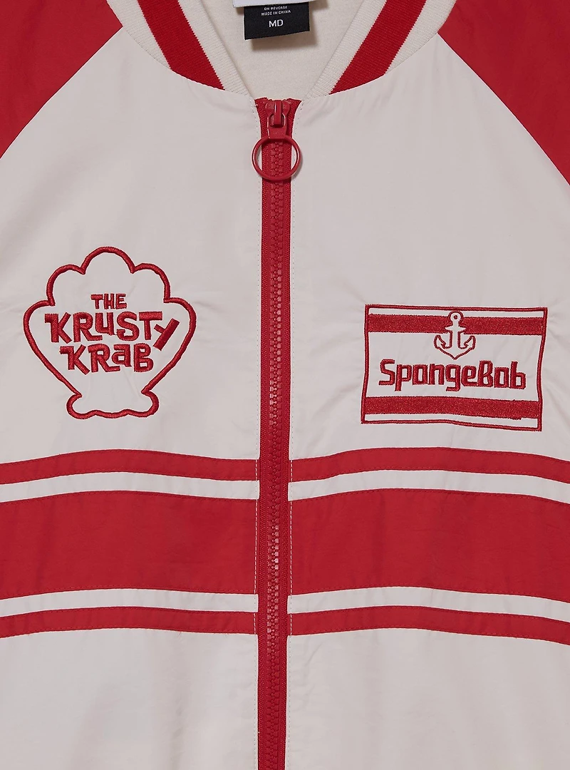 SpongeBob SquarePants The Krusty Krab Pizza Bomber Jacket — BoxLunch Exclusive
