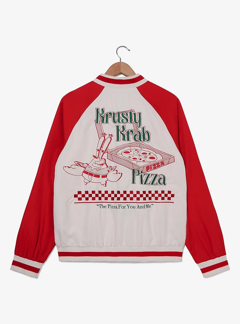 SpongeBob SquarePants The Krusty Krab Pizza Bomber Jacket — BoxLunch Exclusive