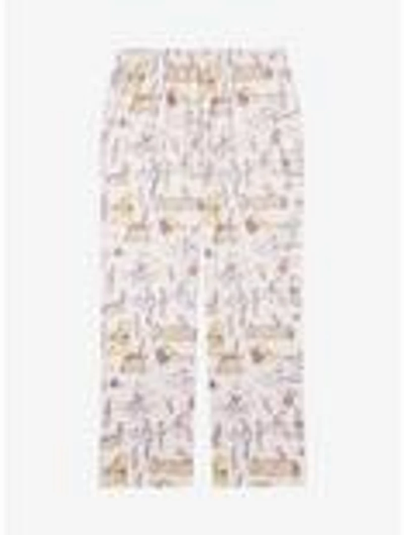 Disney Winnie the Pooh Line Art Allover Print Sleep Pants