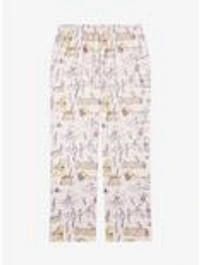 Disney Winnie the Pooh Line Art Allover Print Sleep Pants