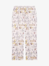 Disney Winnie the Pooh Line Art Allover Print Sleep Pants