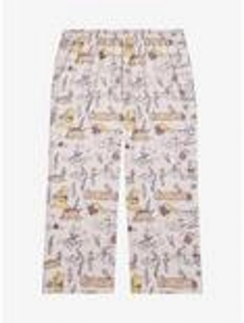 Disney Winnie the Pooh Illustrated Allover Print Women's Plus Sleep Pants — BoxLunch Exclusive