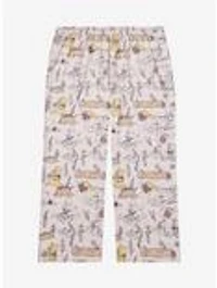 Disney Winnie the Pooh Illustrated Allover Print Women's Plus Sleep Pants — BoxLunch Exclusive