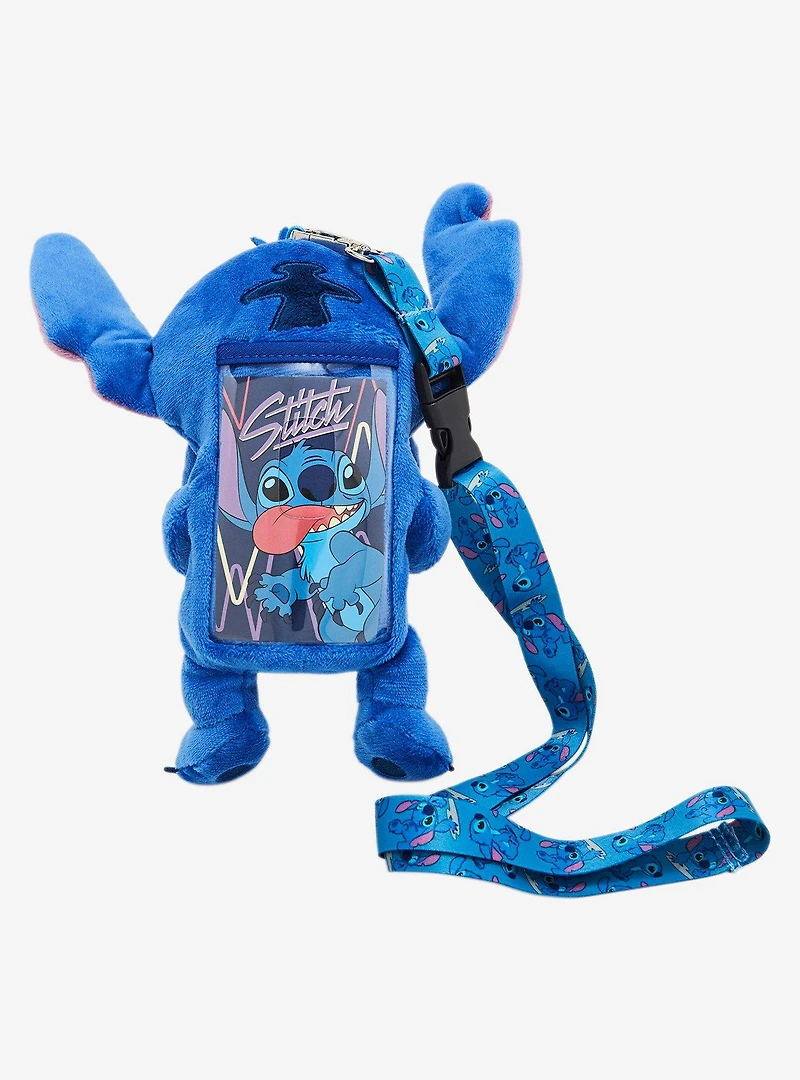 Disney Lilo & Stitch Fuzzy Stitch Plush Lanyard