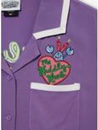 SpongeBob SquarePants The Kuddly Krab Women's Cropped Woven T-Shirt — BoxLunch Exclusive