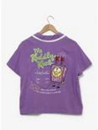 SpongeBob SquarePants The Kuddly Krab Women's Cropped Woven T-Shirt — BoxLunch Exclusive
