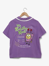 SpongeBob SquarePants The Kuddly Krab Women's Cropped Woven T-Shirt — BoxLunch Exclusive
