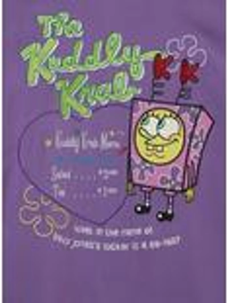 SpongeBob SquarePants The Kuddly Krab Women's Cropped Woven T-Shirt — BoxLunch Exclusive
