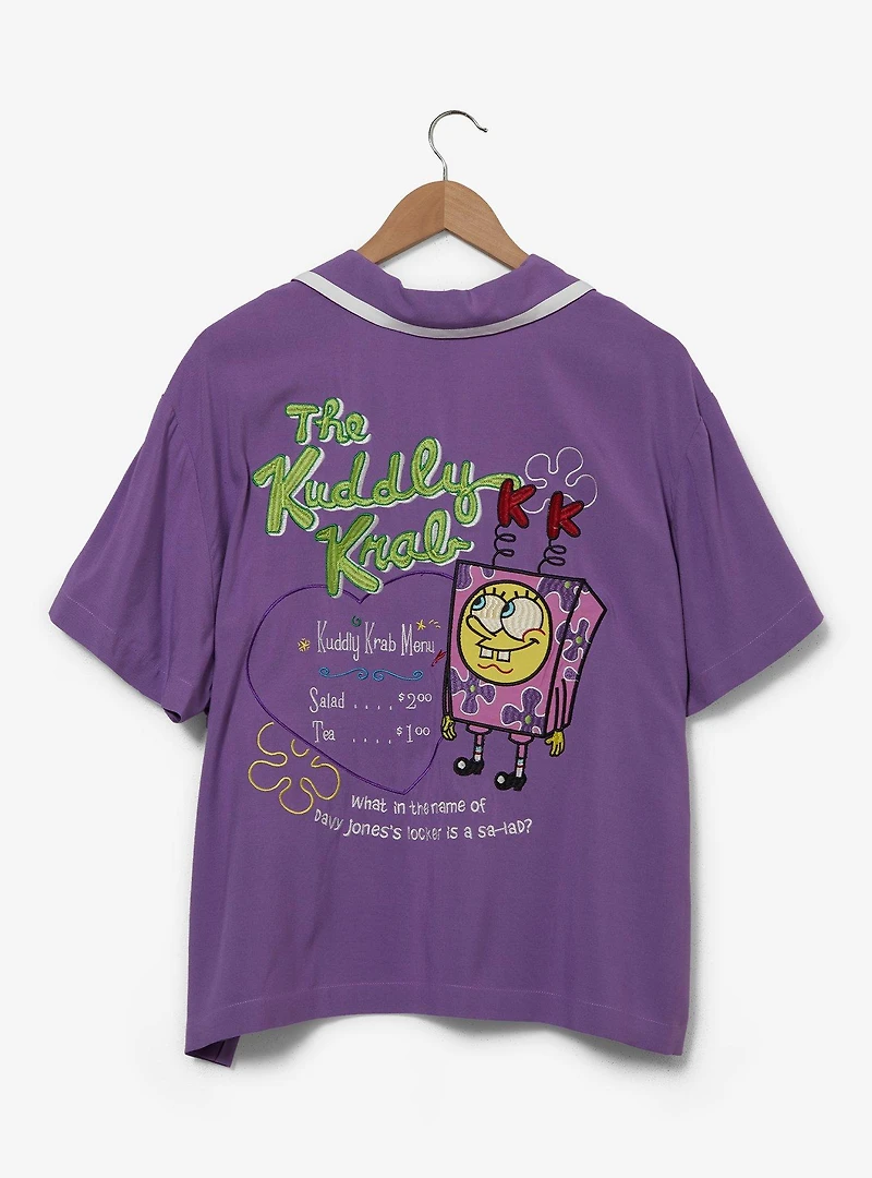 SpongeBob SquarePants The Kuddly Krab Women's Plus Woven T-Shirt — BoxLunch Exclusive