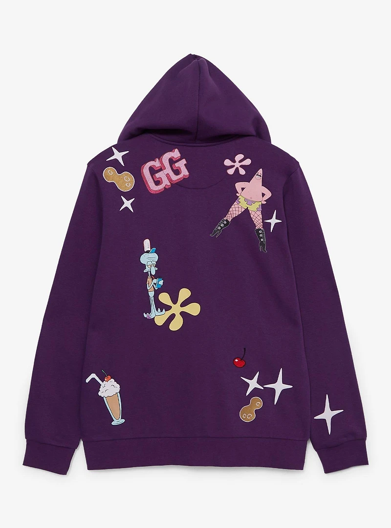 SpongeBob SquarePants Goofy Goober Icons Zippered Hoodie - BoxLunch Exclusive