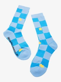 Nintendo Kirby Checkered Allover Print Crew Socks — BoxLunch Exclusive