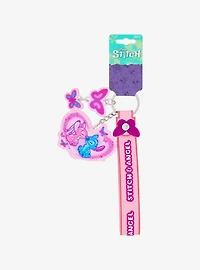 Disney Lilo & Stitch Angel & Stitch Butterfly Keychain