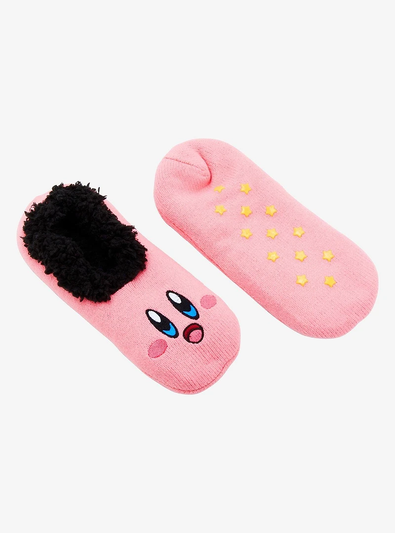 Nintendo Kirby Face Sherpa Slipper Socks — BoxLunch Exclusive