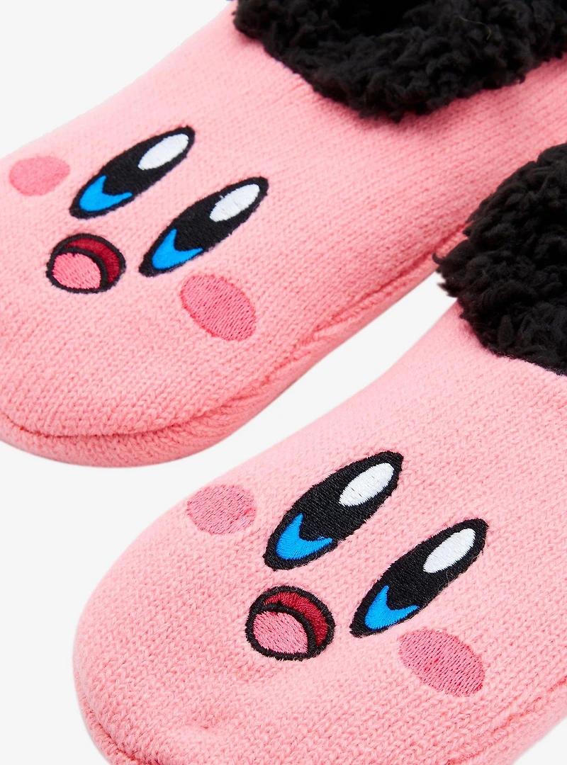 Nintendo Kirby Face Sherpa Slipper Socks — BoxLunch Exclusive