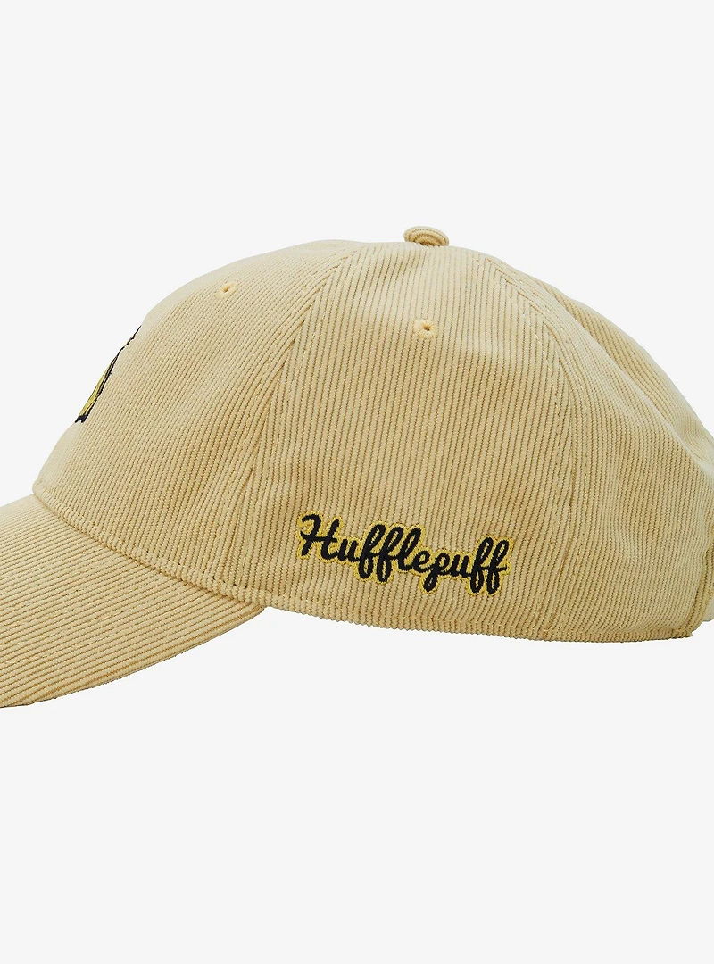 Harry Potter Hufflepuff Badger Corduroy Ball Cap — BoxLunch Exclusive