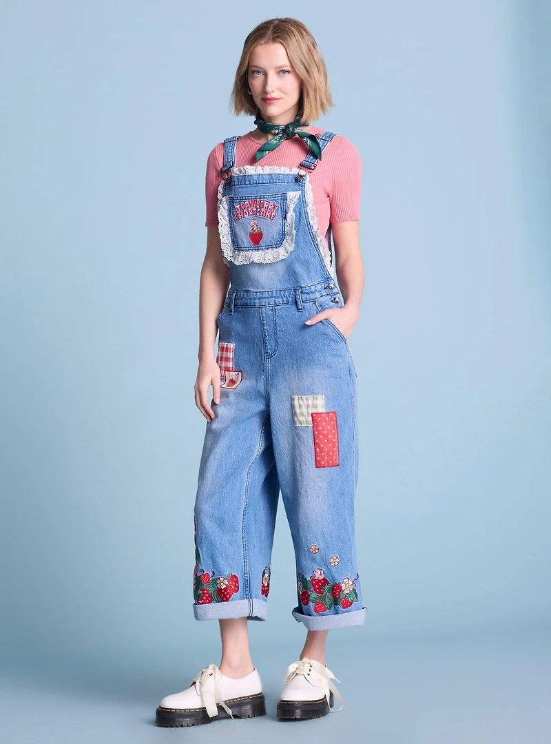 Strawberry Shortcake Embroidered Women's Overalls — BoxLunch Exclusive