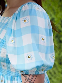 Bluey Gingham Daisy Plus Smock Dress - BoxLunch Exclusive