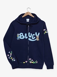 Bluey Floral Zip Hoodie — BoxLunch Exclusive