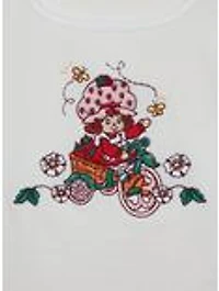Strawberry Shortcake Bicycle Embroidered Women's Plus Tank Top