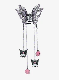 Sanrio Kuromi Butterfly Dangling Claw Clip