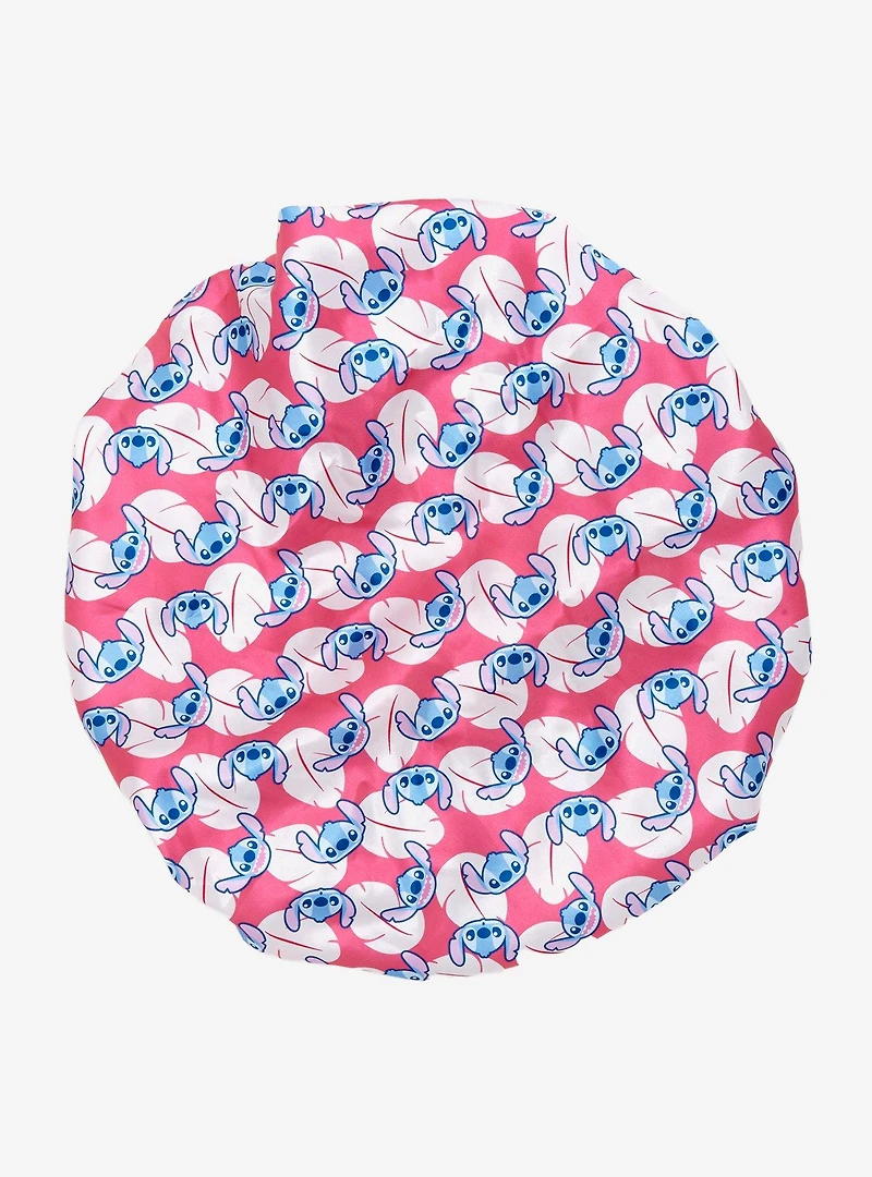 Disney Lilo & Stitch Hibiscus Stitch Allover Print Satin Bonnet