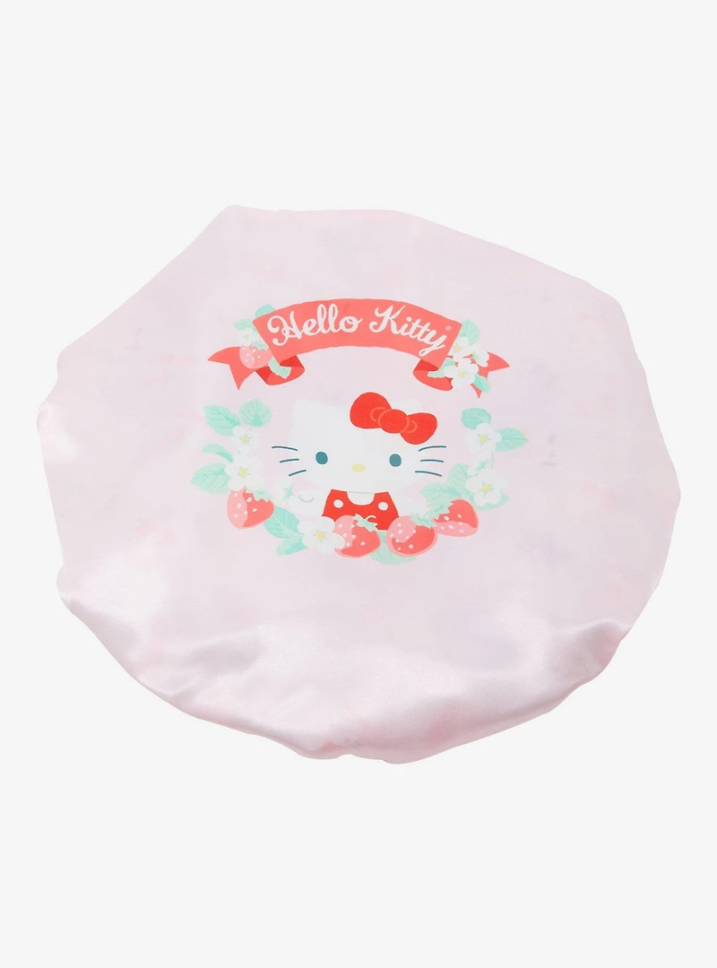 Sanrio Hello Kitty and Friends Floral Allover Print Reversible Satin Bonnet