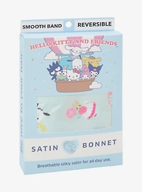 Sanrio Hello Kitty and Friends Floral Allover Print Reversible Satin Bonnet