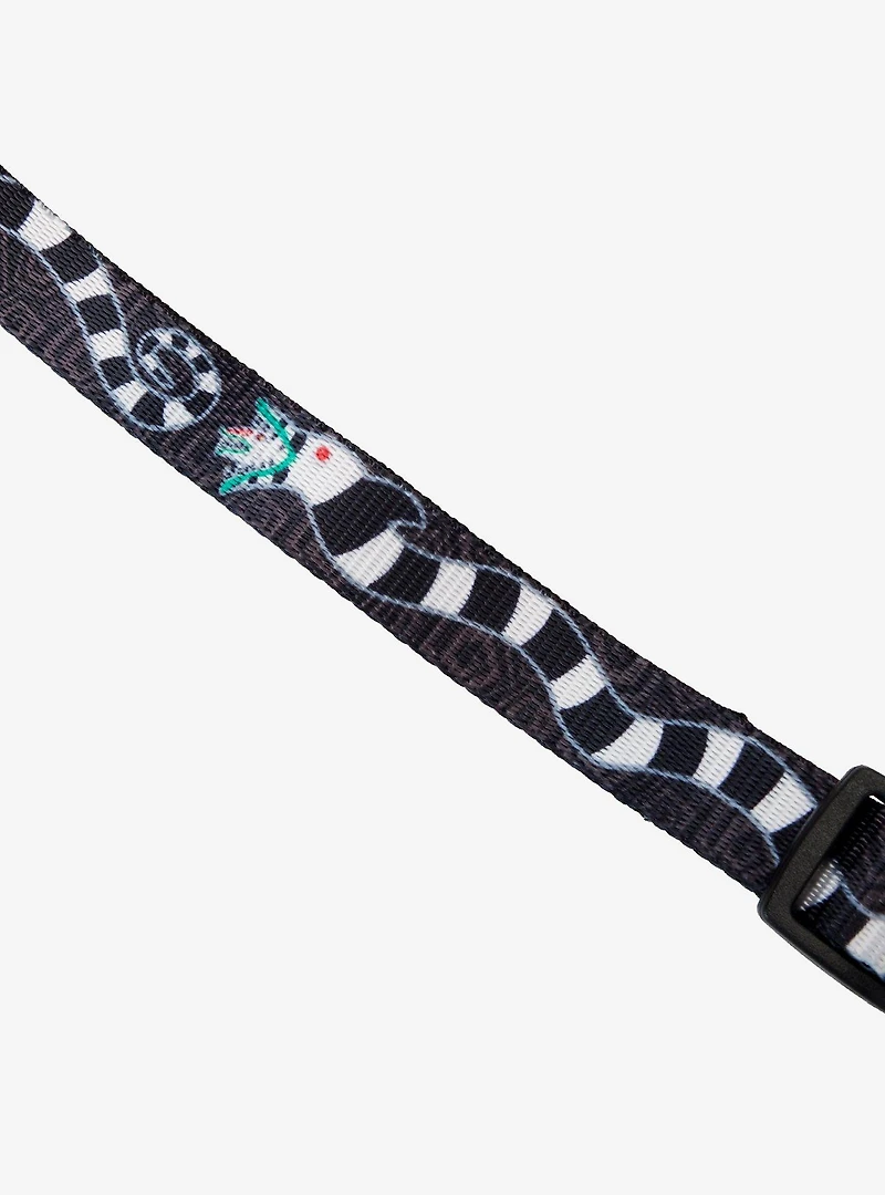 Loungefly Beetlejuice Sandworm Allover Print Large Pet Collar