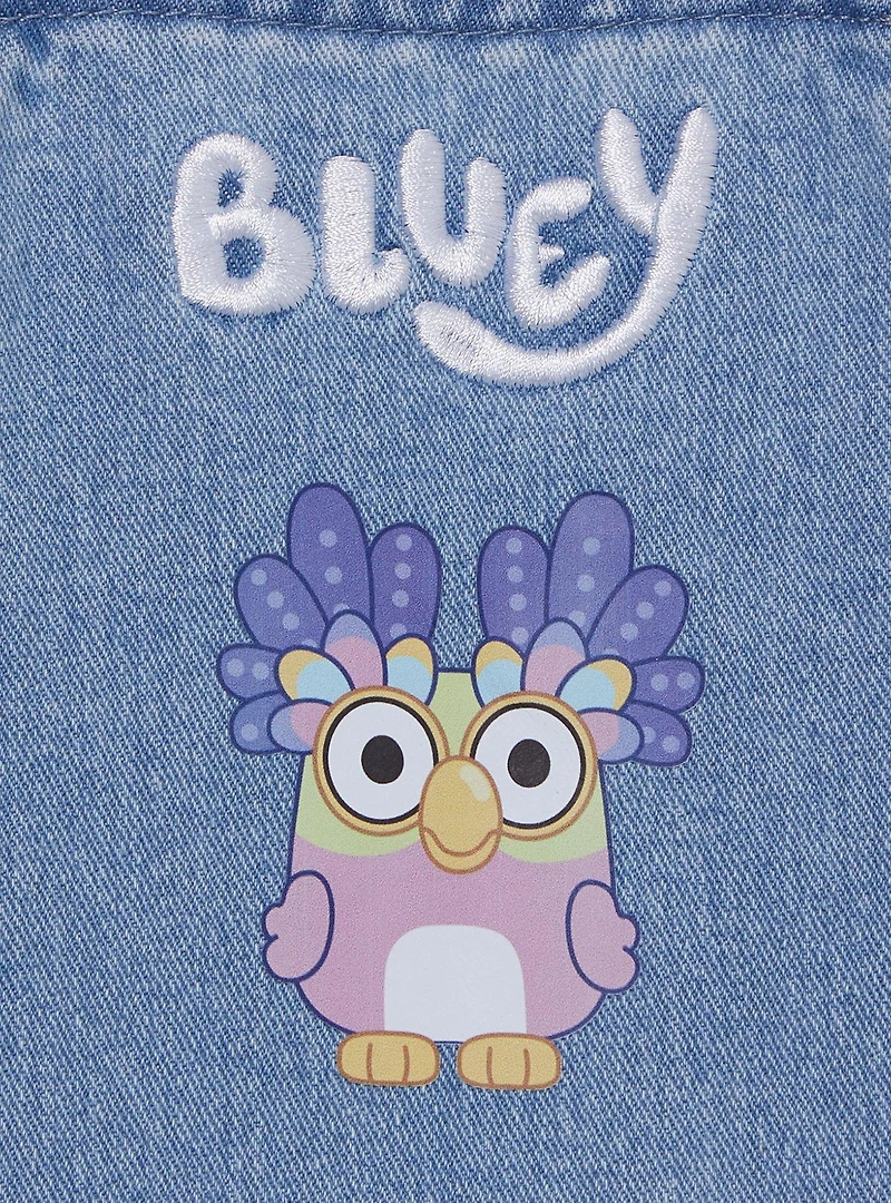 Bluey Daisy & Bingo Toddler Denim Overalls - BoxLunch Exclusive