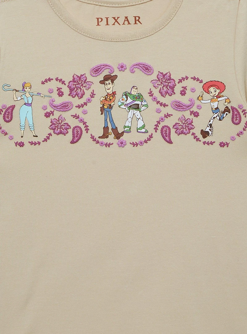 Disney Pixar Toy Story Western Toddler Overall Dress and Shirt Set