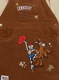Disney Pixar Toy Story Western Toddler Overall Dress and Shirt Set