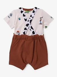 Disney Pixar Toy Story Sheriff Badge Infant T-Shirt & Overall Set- BoxLunch Exclusive