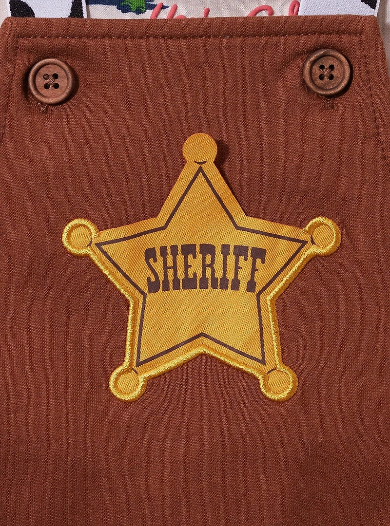 Disney Pixar Toy Story Sheriff Badge Infant T-Shirt & Overall Set- BoxLunch Exclusive